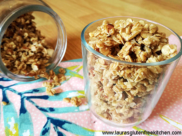 Honey almond granola