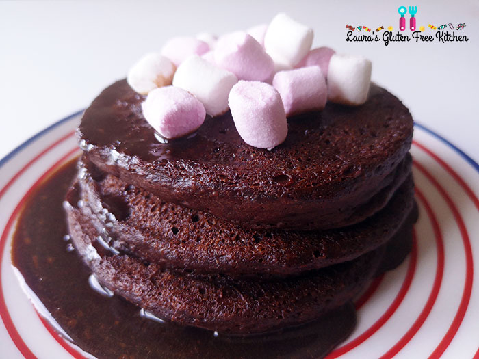 Gluten free Hot Chocolate Pancakes