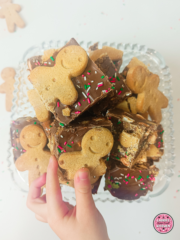 Gingerbread men rocky road