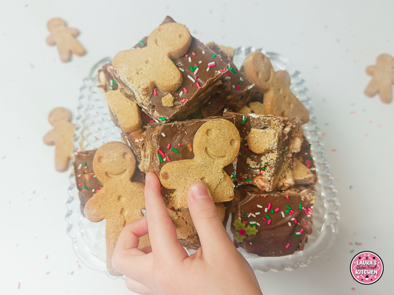 Gingerbread men rocky road