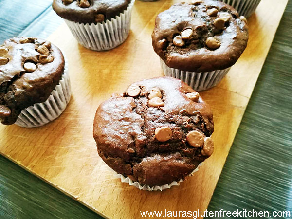 Gluten Free Double Chocolate Muffins