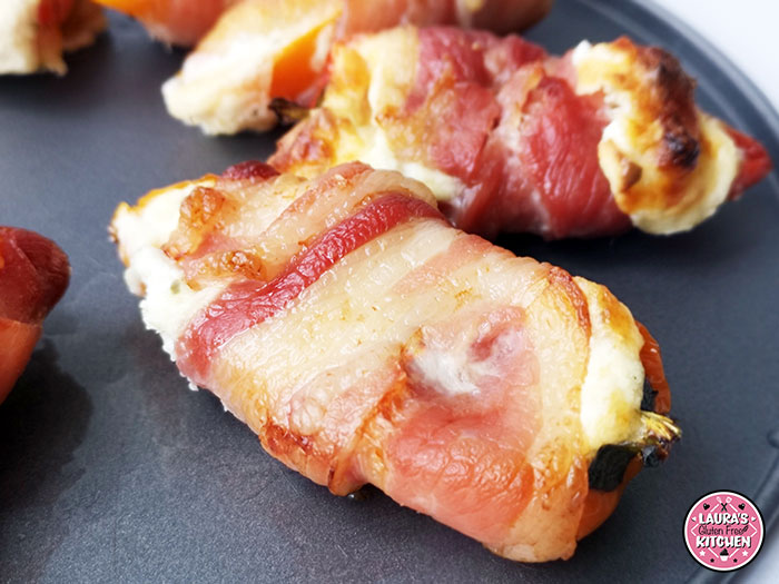 Gluten Free Bacon Wrapped Sweet Pepper Poppers