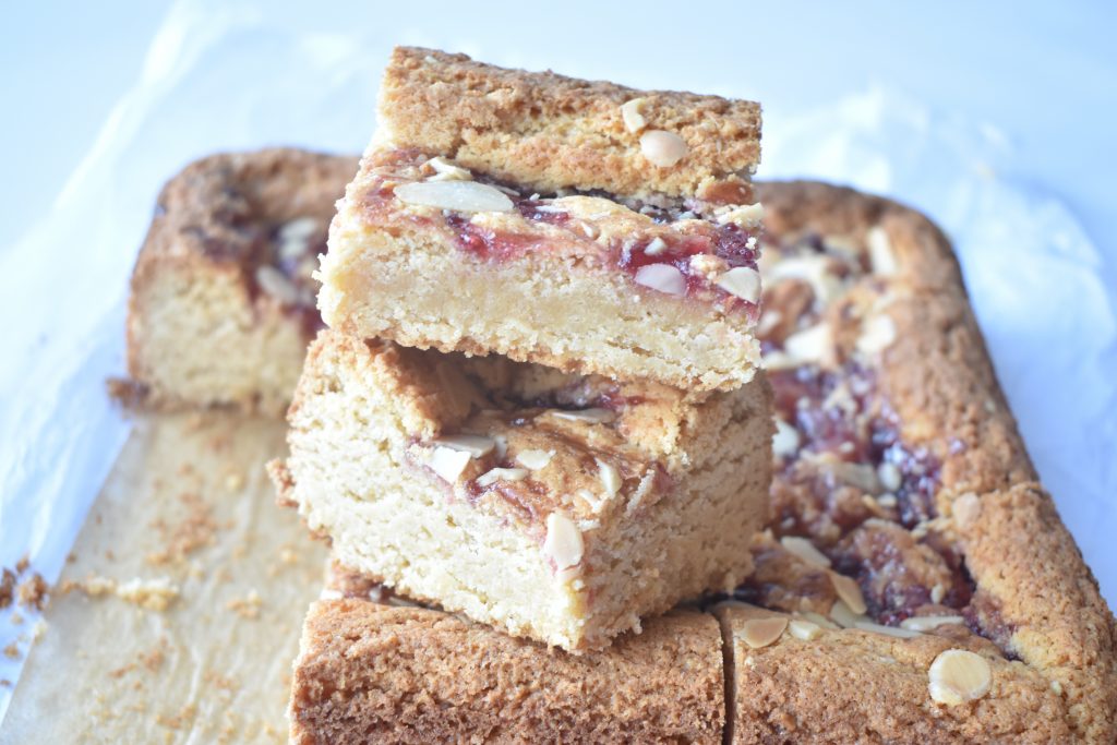 Gluten Free Bakewell Blondies
