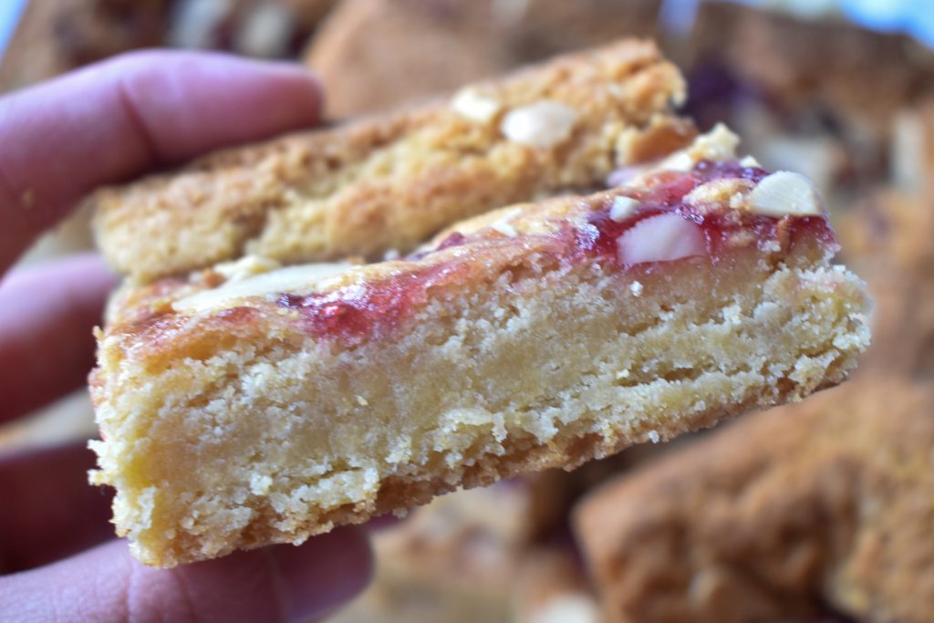 Gluten Free Bakewell Blondies