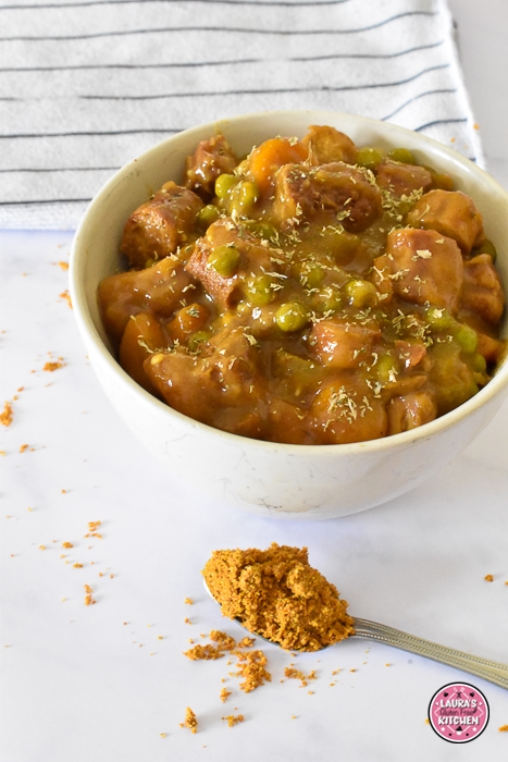 Gluten Free Curried Sausages