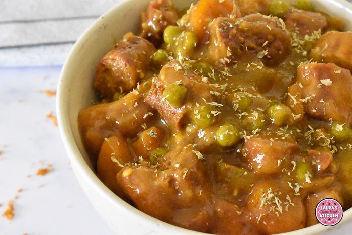 Gluten Free Curried Sausages