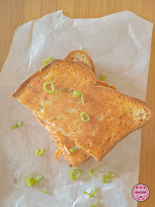 Gluten Free BBQ Chicken Grilled Cheese Sandwich
