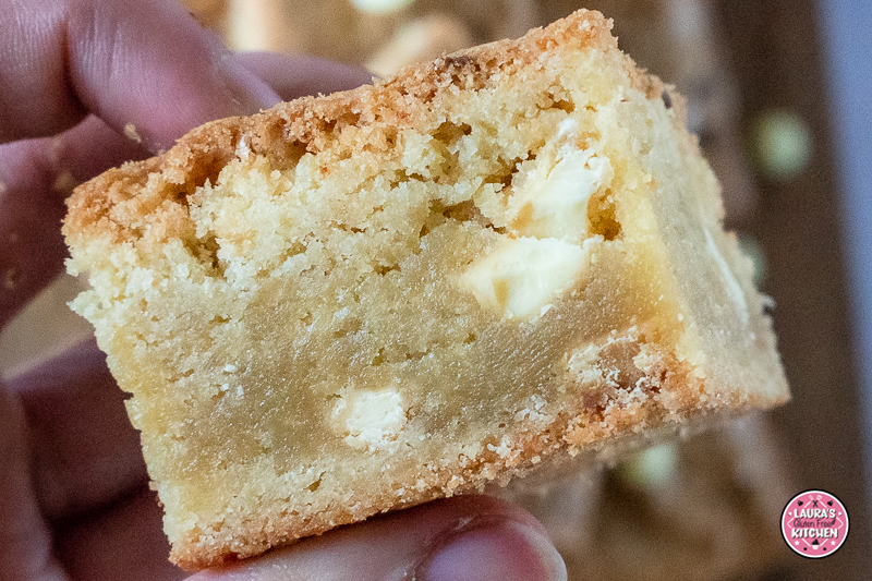 Gluten-Free White Chocolate Chunk Blondies