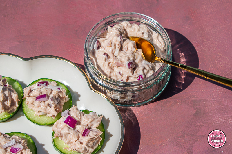 Tuna Cucumber sliders