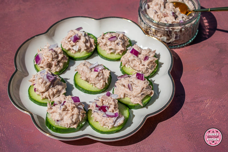 Tuna Cucumber sliders