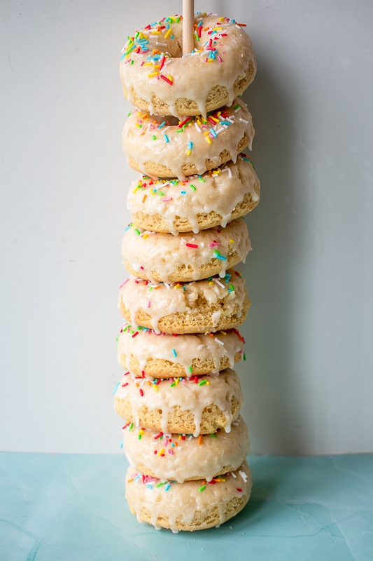 gluten free baked vanilla donuts 